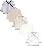 TupTam Baby Langarm Wickelshirt 5er Set aus Oeko-TEX zertifizierten Stoffen Unisex, Farbe:...