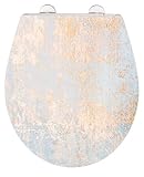 WENKO WC-Sitz Mod. Agate, Toilettensitz aus antibakteriellem Duroplast mit...