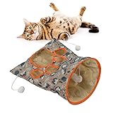 Katzentunnel für Innenkatzen, Crinkle -Bag -Spielzeug für Katzen Katzen Crinkle Matte...