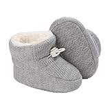 Tolaler Unisex-Baby Neugeborenes Fleece Booties, Verdicktes Futter Warme Baby Winterschuhe...