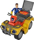 Simba 109257657 - Feuerwehrmann Sam Mercury-Quad, mit Sam Figur und Zubehör, für Kinder...