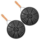 AUTSUPPL 2 Stück Teiliges Hitzebeständiger Holzgriff pfannenschoner Wärmeisolierende...