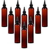 SOIMISS 10 Stück Nachfüllbare Shampoo Flaschen Braun mit Schwarzem Deckel Leere...