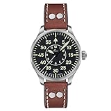 Laco Fliegeruhr, Automatikuhr, Edelstahlgehäuse, Saphirglas, 5 bar, Made in...