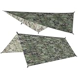 Gettimore Wasserdichte Zeltplane, Regen, Sonnenschutz, Hängematte, Unterschlupf, Camping,...