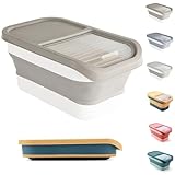 Tierfutterbehälter Hundefutter Aufbewahrung Luftdicht, 10 Kg Futtertonne Hund mit Deckel,...