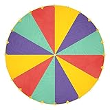 THE TWIDDLERS XXL Regenbogen Schwungtuch mit 24 Griffen für Kinder, Jungen & Mädchen (6...
