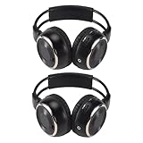 Nettoppo 2 X Doppel-Infrarot-Stereo-Funkkopfhörer-Headset Ir-Auto-DVD-Player-Kopfstütze...