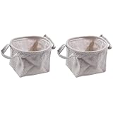 KEALBAUS 2 x Aufbewahrungskorb, gewebt, Wäschekorb, schmutzige Kleidung, Blumentopf,...