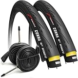 Fincci Fahrradreifen 28 Zoll - Set Paar 23-622 700x23c Reifen mit Fahrradschlauche 28 zoll...