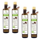 GreatVita Bio MCT Öl auf Kokosölbasis 4x 500 ml | 60% Caprylsäure (C8) & 40%...