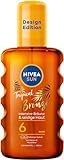 NIVEA SUN Tropical Bronze Ölspray LSF 6 (200 ml), Sonnenschutz für langanhaltende...