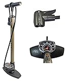 Beto - Fahrradpumpe Standpumpe -Luftpumpe Fahrrad - Fußpumpe mit Manometer -...