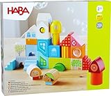 Haba Motivbausteine Stadt - Bunte Holzbausteine zum Häuserbau - Für lustige Rollenspiele...