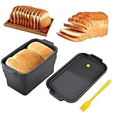 Toastbrot Backform, Brotbackform mit Deckel Kastenform, Teig Toast Form Antihaft...
