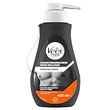 Veet Men Haarentfernungscreme Sensitive Power - Mit Spender & Spatel, 1 x 400 ml