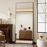 Koonmi 171 x 76 cm Standspiegel, robust Ganzkörperspiegel mit minimalistische schmaler...