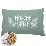 Herbalind Kräuterkissen Frische Brise Salbei Minze 30x20 cm - Erkältungskissen...