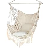 Hängesessel Outdoor, Hängesessel Indoor mit 2 Kissen, Hängesessel ohne...