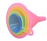 LINGLAN Küche, Regenbogenfarben, Trichter-Set – 5-teilig (67, 83, 98, 110 und...