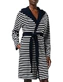 Schiesser Damen Bademantel, 95cm Bademantel, Blau (Nachtblau 804), 42