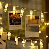 LED Fotoclips Lichterkette für Zimmer Deko, Mobxpar 3M 20LED Fotos Lichterkette...