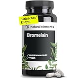 natural elements Bromelain - 400 mg (2000 F.I.P) - 90 magensaftresistente Kapseln -...