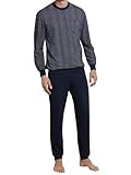 Schiesser Herren Schlafanzug lang mit Bündchen - Nightwear Set
