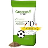 Spiel und Sport Rasensamen Greenato Sport 5kg – Turbo Rasensamen Nachsaatrasen...