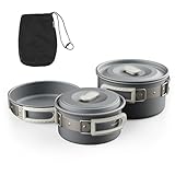 Naturehike Camping Topfset Geschirr Kochgeschirr Set Kochtopf für 2-4 Personen...