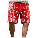 SRZYMJ Kurze Hosen Herren Sport Sportshorts Herren Unterhosen Herren Baumwolle Weiß...