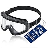 Dräger Schutzbrille X-pect 4800 | Staubdichte & Beschlagfreie Vollsichtbrille...