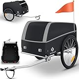 KESSER® Fahrradanhänger Lastenanhänger Transportanhänger Hochdeichsel mit...
