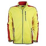 FORSBERG Fleecejacke Bjarkir, Farbe:gelb/rot, Größe:L