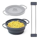 KOMBIPAKET: Faltbares Sieb, Seiher, Dämpfeinsatz 26 cm Ø UND drip.line...