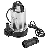 CHIMHOON 12V Tauchpumpe, Fäkalienpumpe Pumpe Schmutzwasserpumpe, Eintauchtiefe 0.5-8m...