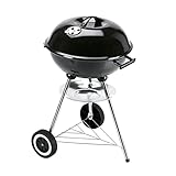LANDMANN Kleiner Holzkohle Kugelgrill | Grillfläche ca. Ø 41 cm | ca. 15 cm...