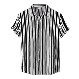 Hawaiihemd Männer Herrenmode Kurzen Ärmeln Männerhemden Button-down Safari Hemd 3D...