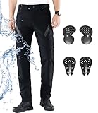 CTBQiTom Motorradhose Herren and Damen Mit Protektoren,Wasserdicht und Atmungsaktiv...