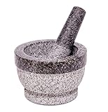 Mörser- und Stößel-Set, Granit-Kräutermühle, Rührschüssel, manuelle Mühle, perfekt...