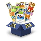 Pokemon Karten deutsch 50 Verschiedene 3 Seltene 3 Holo 1 zufällige Pikachu, Glumanda,...