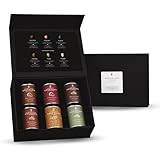 P-Stash Black Box Nussmischung - 6er Box Nüsse Mix - Cashews, Mandeln &...