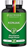 Glucomannan aus Konjak Wurzel | Hochdosiert mit 95% Glucomannan pro Kapsel |...