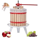 Arebos Obstpresse 12L | Manuelle Saftpresse I Beerenpresse inkl. Presstuch,...