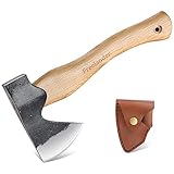 Freelander Survival Axt Camping Beil, 27CM Klein Outdoor Axt mit Holzgriff,...