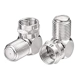 SUPERBAT SAT F Stecker 90°rechtwinkliger Adapter/F-Buchse auf F-Stecker/F-Adapter für...