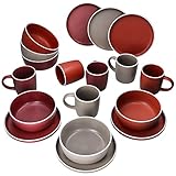 MamboCat Liz 18-tlg. Frühstücksset I 6 Personen I Kaffee-Geschirr-Set I Je 6x...