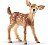 SCHLEICH WILD Life | Weißwedelkalb 14820 | detailgetreue Tierfiguren | Zoo Spielzeug |...