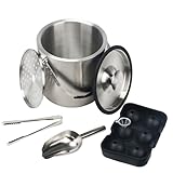 Minnhua 3L Eiswürfelbehälter mit Deckel Sektkühler Faschenkühler Champagner Kühler...