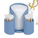 Qtips Wattepadhalter – Tragbare Acryl-Spenderbox, transparente Aufbewahrungsbox für...